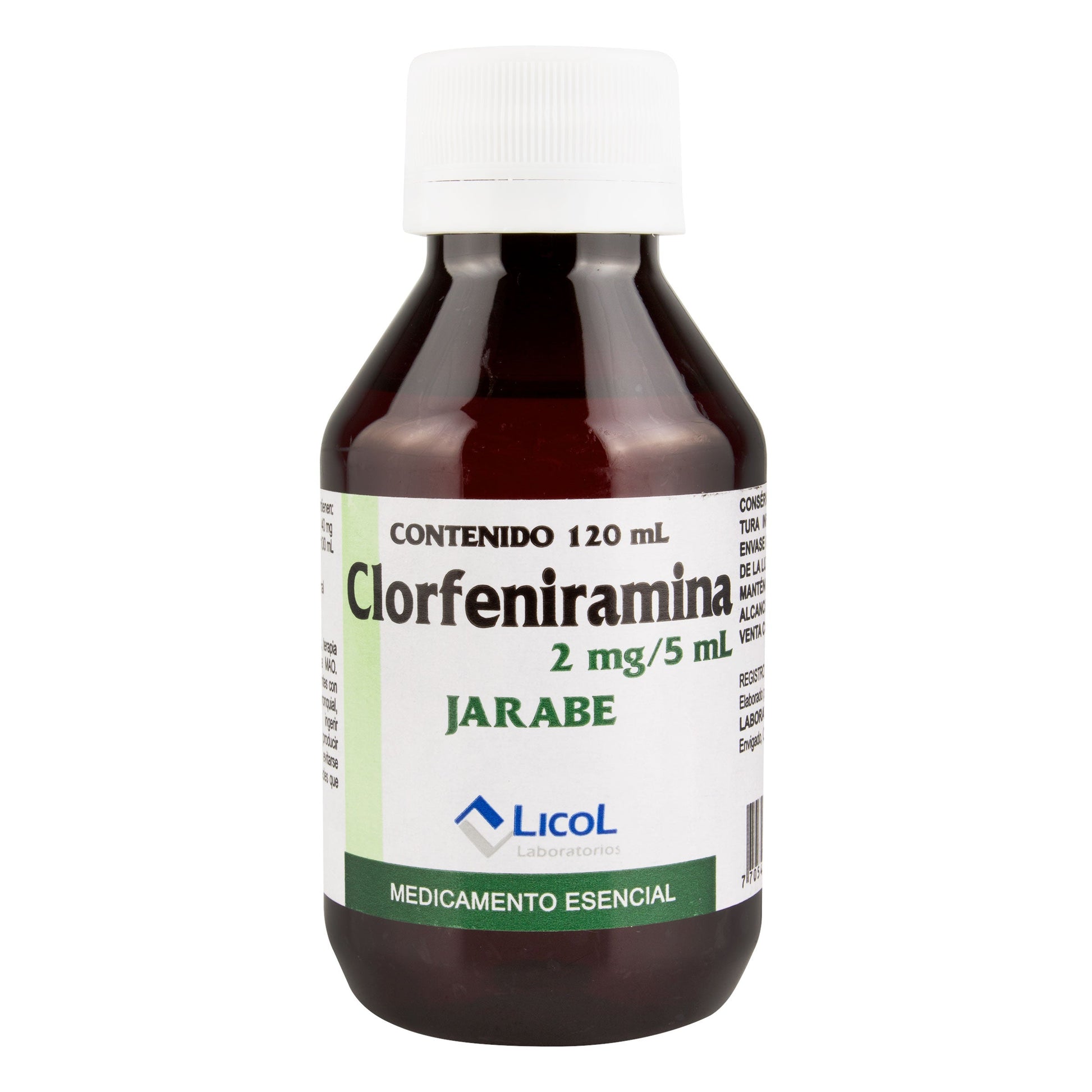 Clorfeniramina Jarabe 120 ml Lc