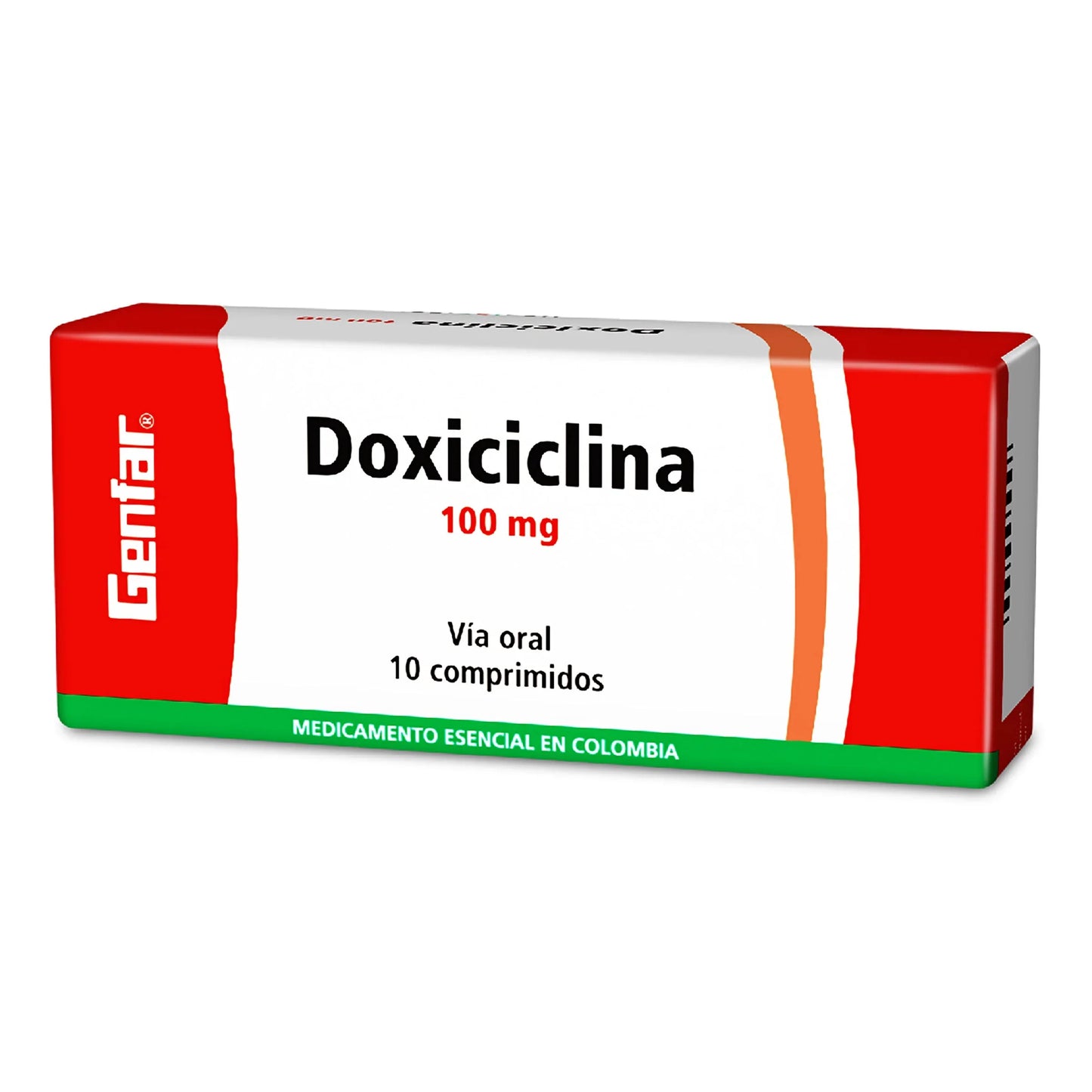 Doxiciclina 100 mg 10 Tabletas W