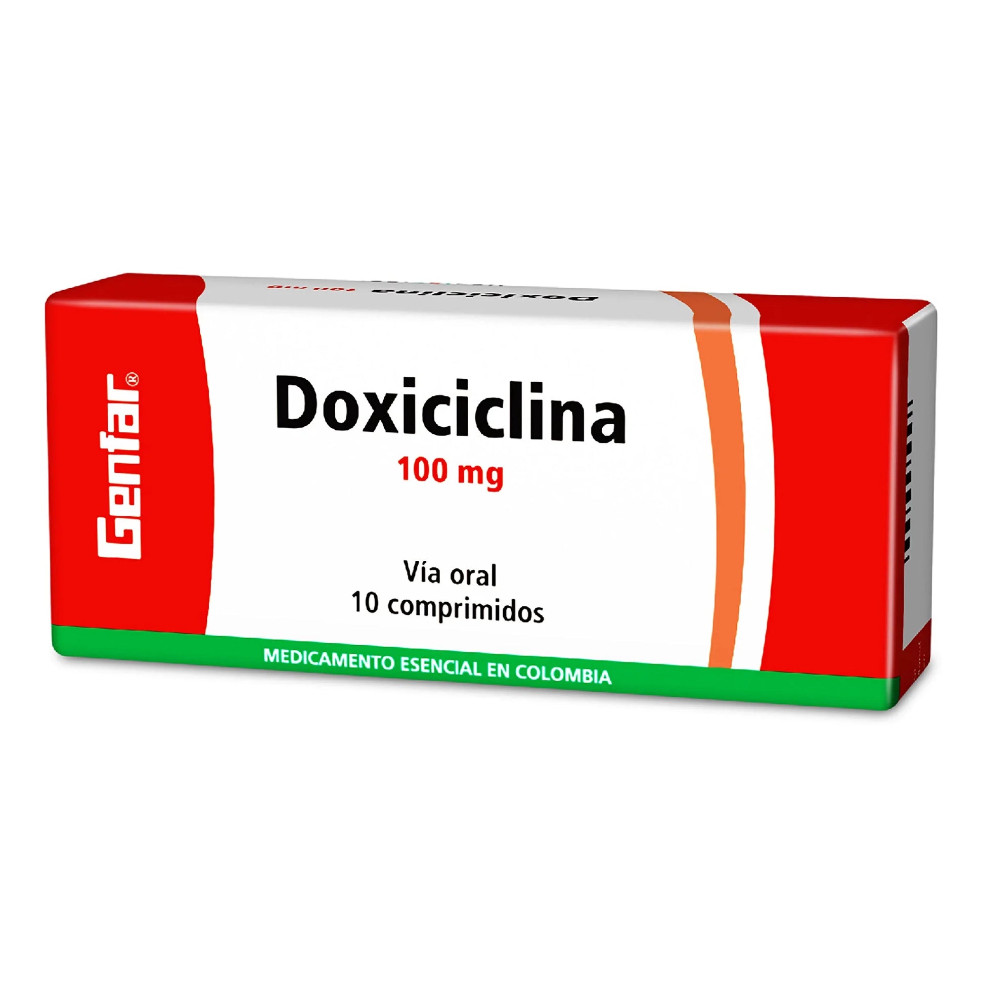 Doxiciclina 100 mg 10 Tabletas W