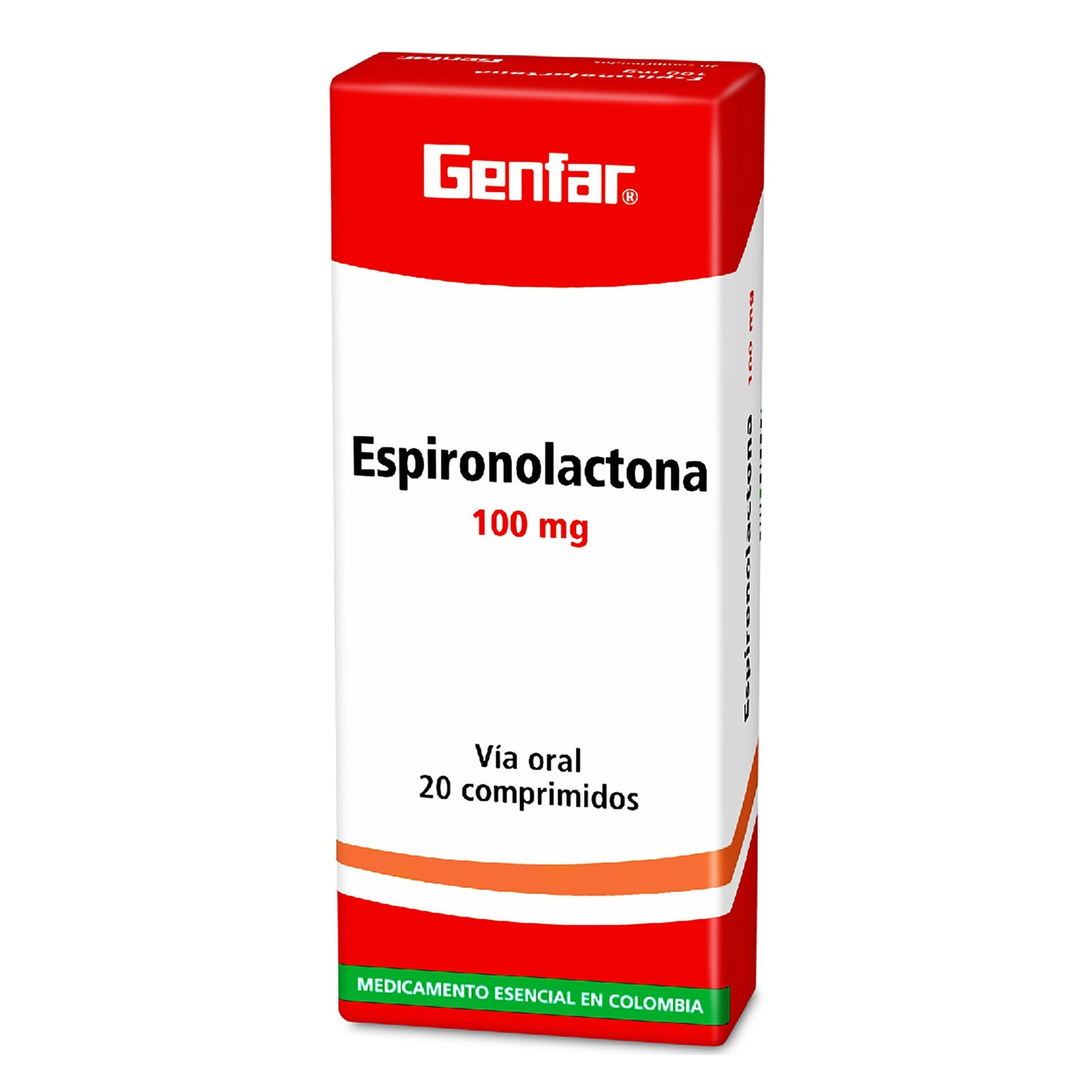 Espironolactona 100 mg 20 Tabletas W