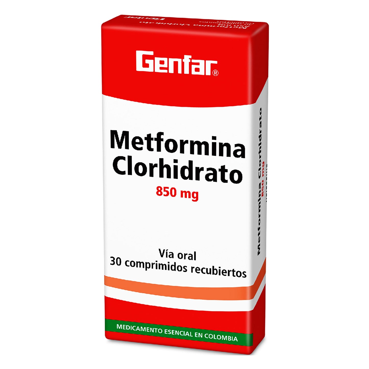 Metformina 850 mg 30 Tabletas W