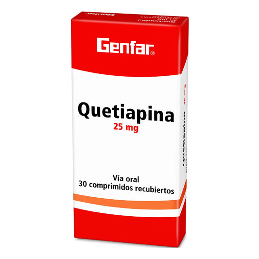 Quetiapina 25 mg 30 Tbs W(p)10912