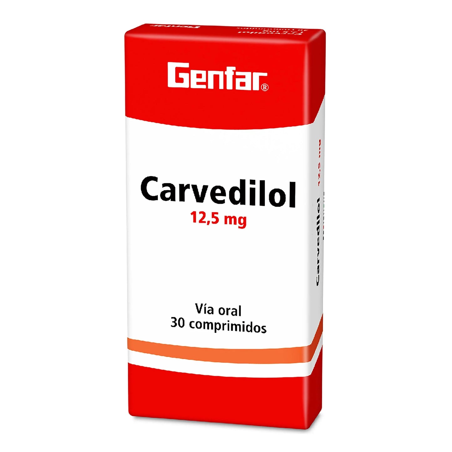 Carvedilol 12.5 mg 30 Tabletas W