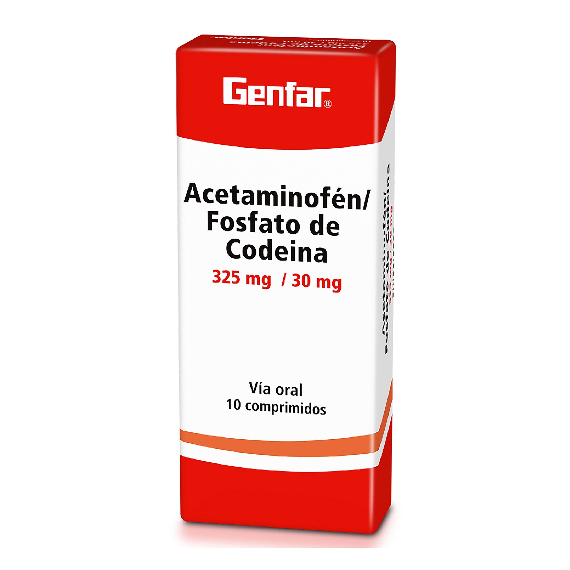 Acetaminofén+CODEINA 325/30mg 10 Tbs gF