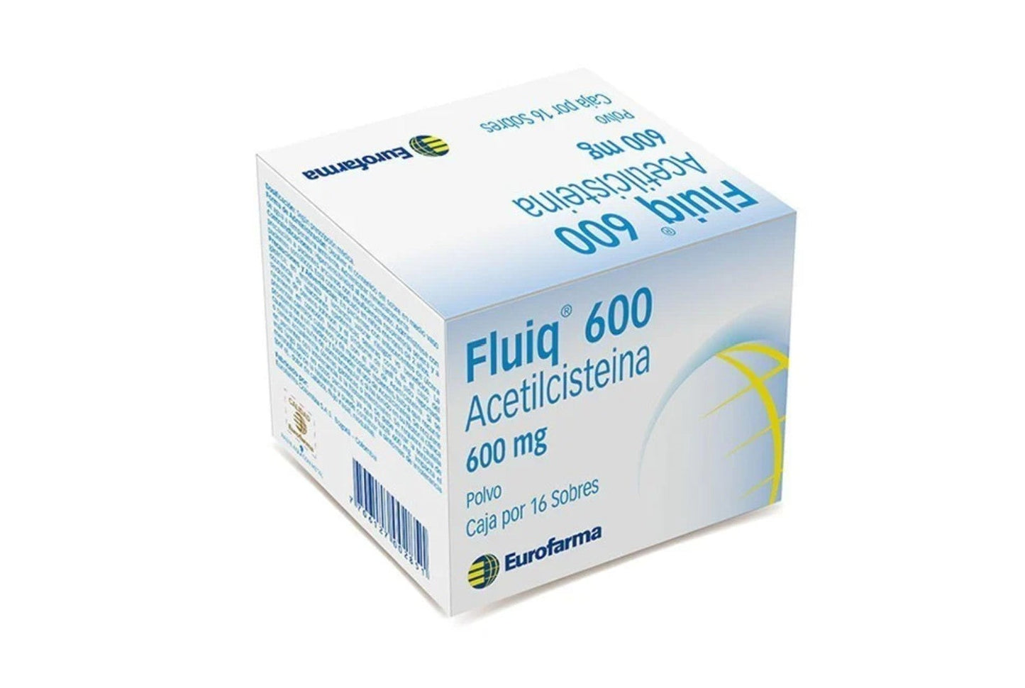 Fluiq 600 mg 16 Sobres En Polvo