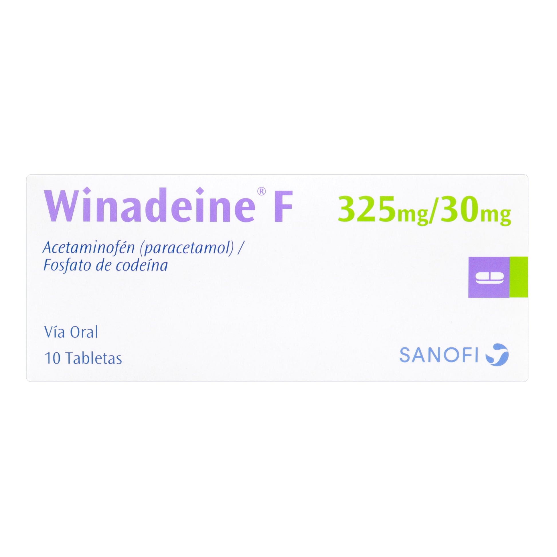 Winadeine F 325/30 mg 10 Tabletas