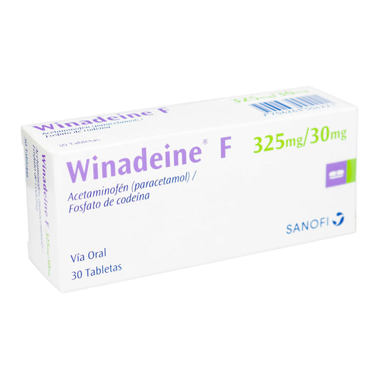 Winadeine F 325/30 mg 30 Tabletas