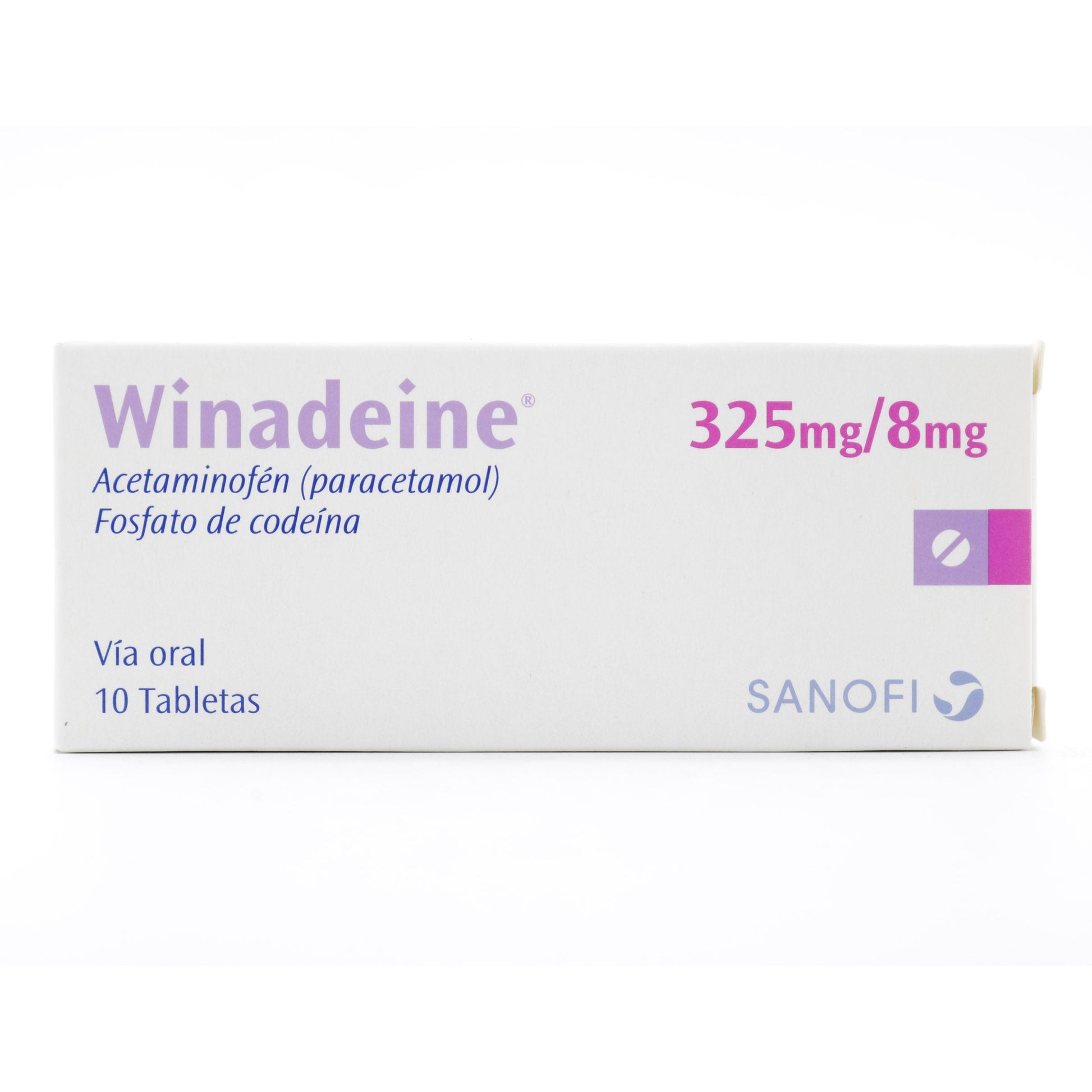 Winadeine 325/8 mg 10 Tabletas