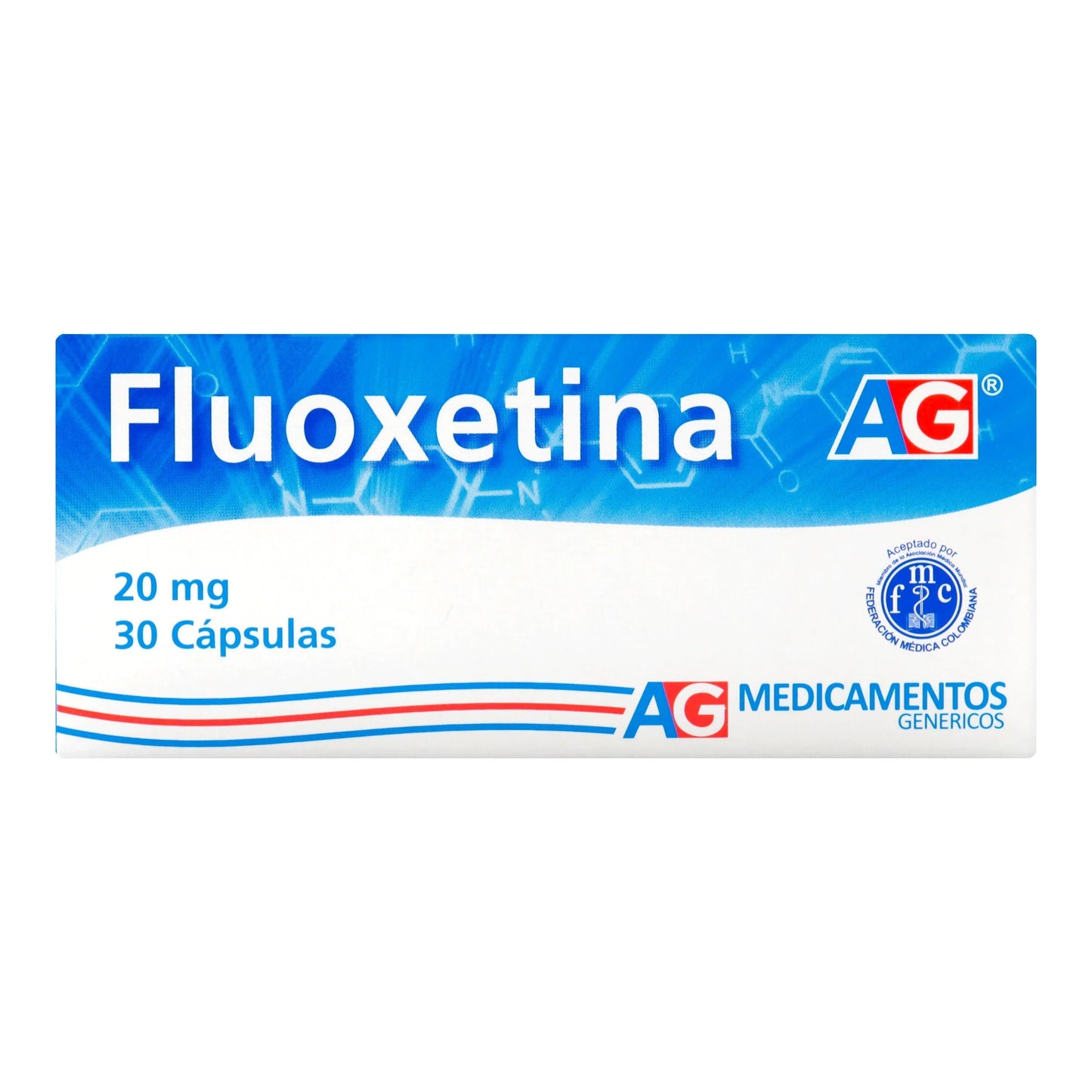 Fluoxetina 20 mg 30 Cápsulas Ag