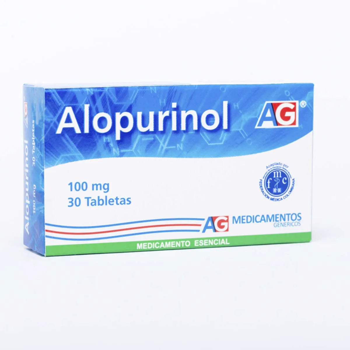 Alopurinol 100 mg 30 Tabletas Ag
