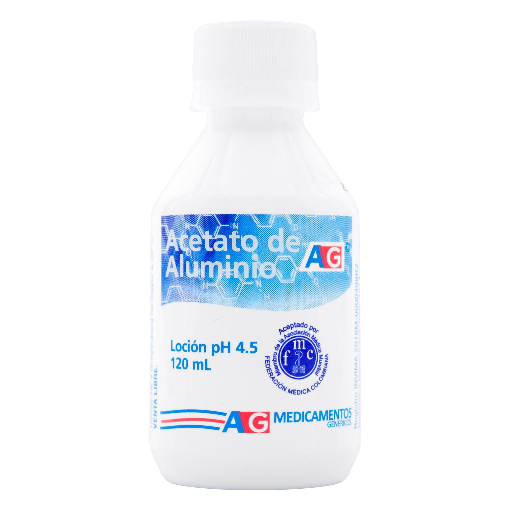 Acetato De Aluminio 120 ml Ag