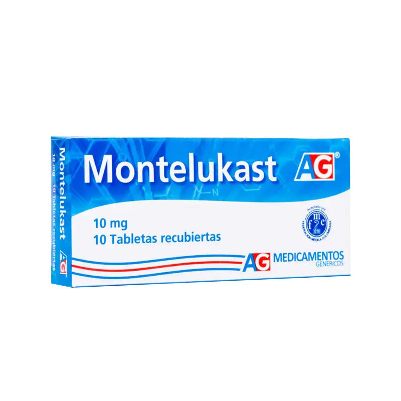 Montelukast 10 mg 10 Tabletas Ag