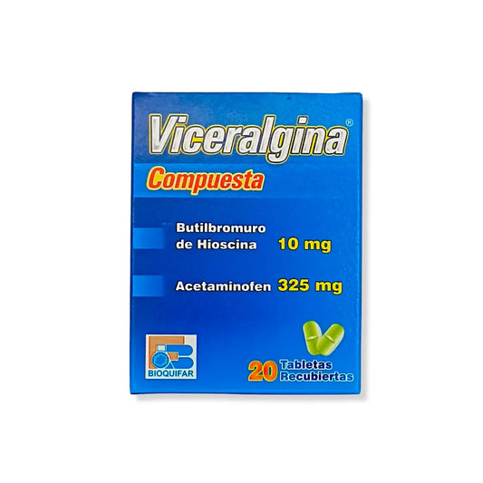 Viceralgina CompuestoUESTA 20 Tabletas