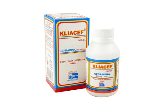 Kliacef Cefradina 250 MG/5ML 100 ML