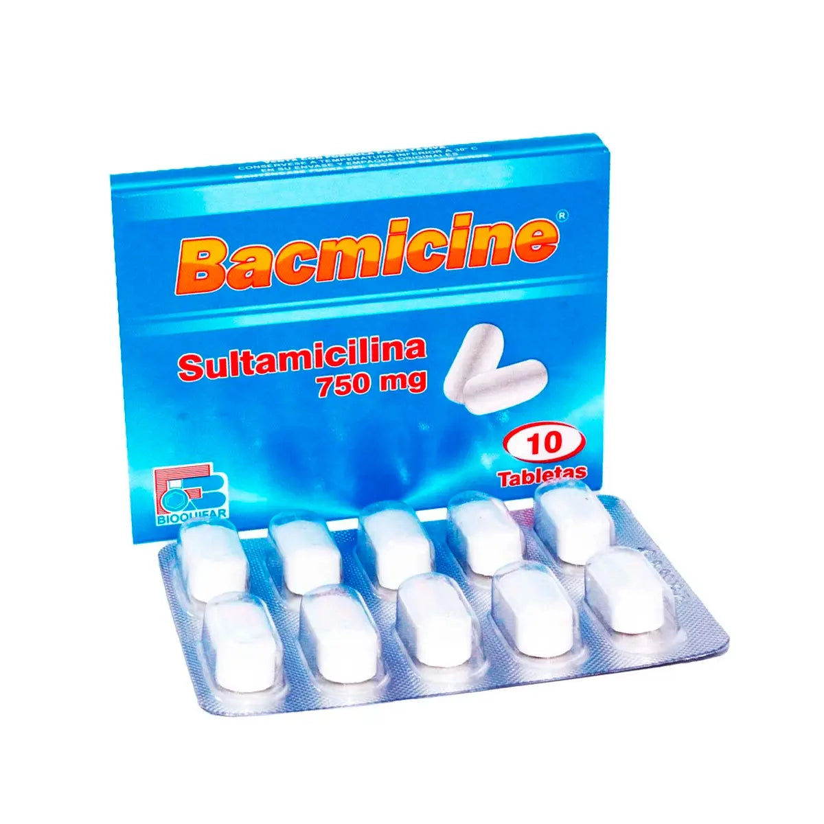 Bacmicine 750 mg / 10 Tabletas