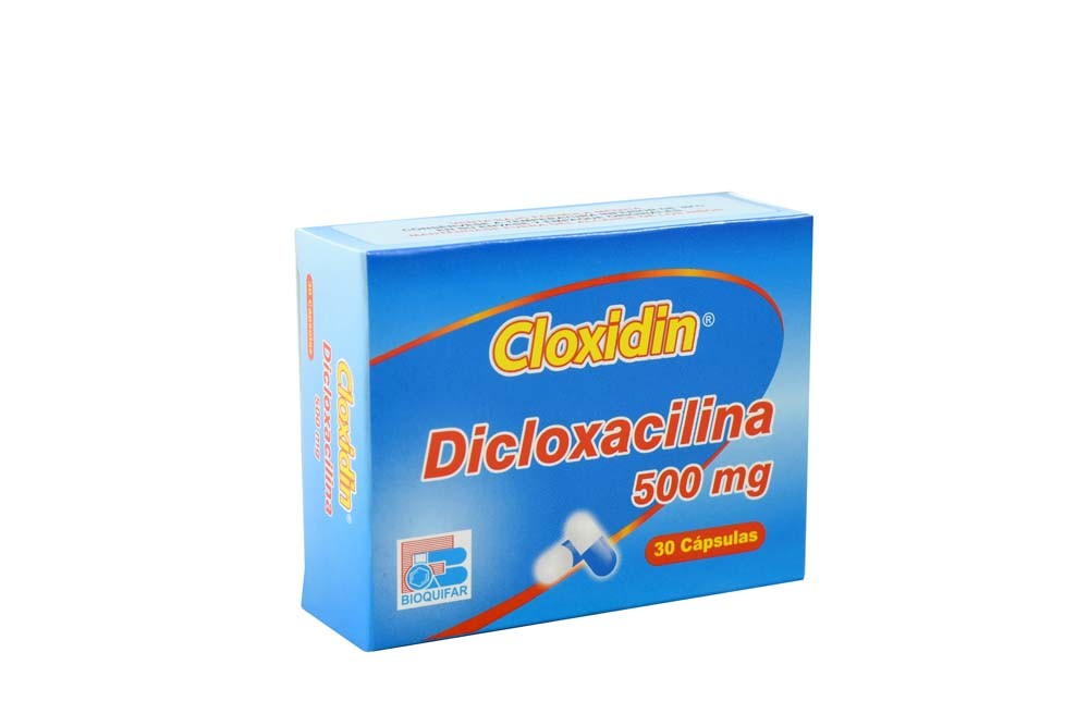 Cloxidin 500 Miligramos Dicloxacilina 30 Cápsulas