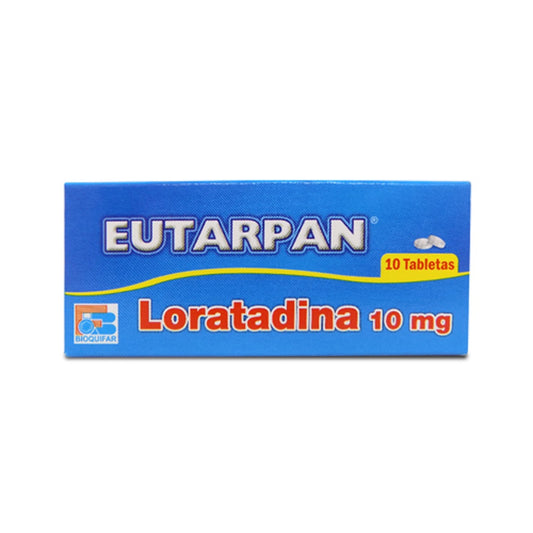 Eutarpan Loratadina 10 Miligramos 100 Tabletas