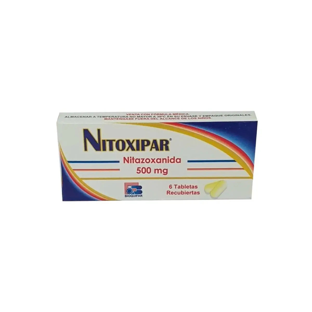 Nitoxipar Nitazoxanida 500 mg 6 Tabletas
