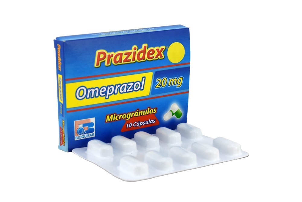 Prozidex Omeprazol 20 MG 10 Cápsulas
