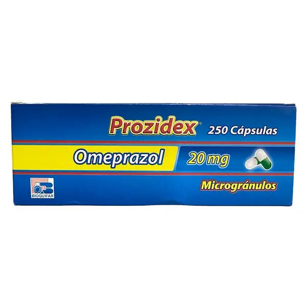 Prozidex 20 Miligramos Por 250 Cápsulas