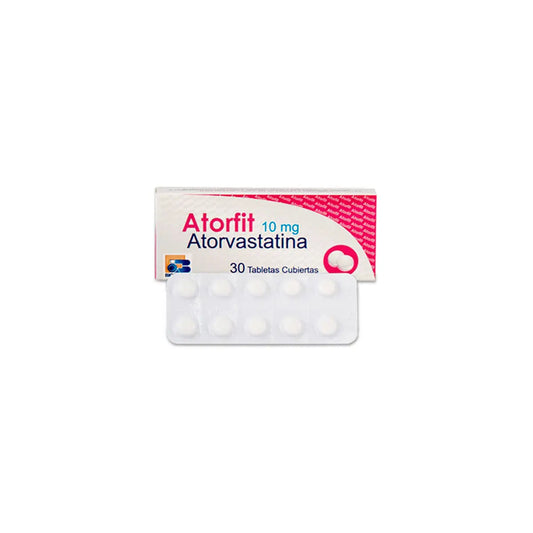 Atorfit Atorvastatina 10mg X 30 Tableta