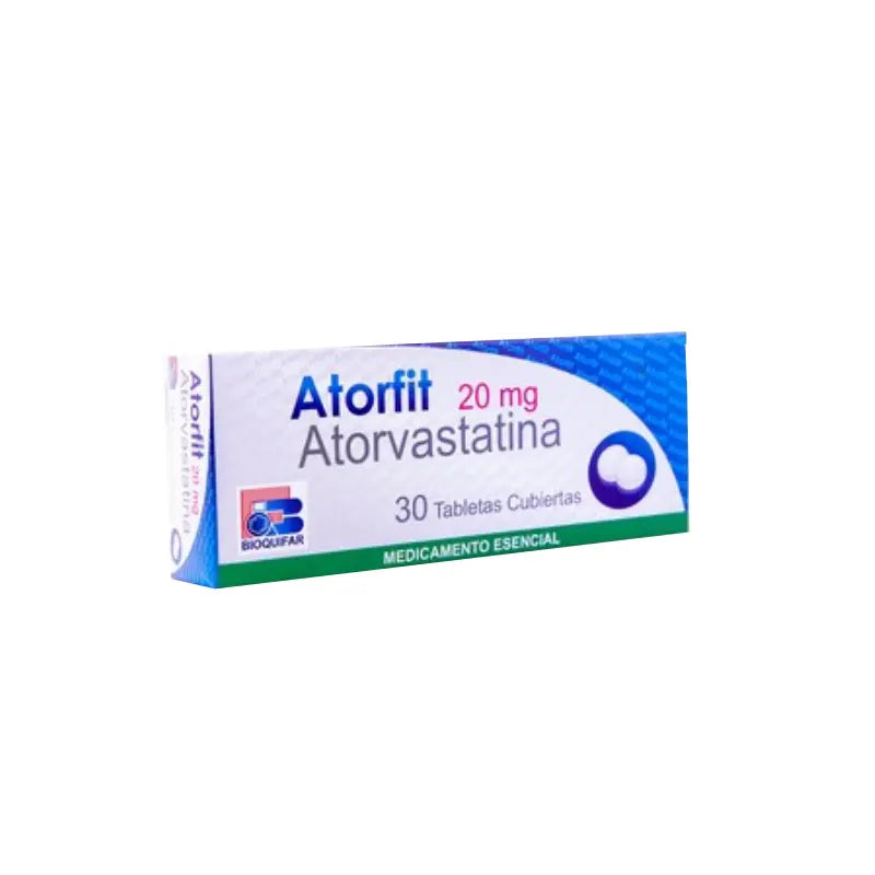 Atorfit Atorvastatina 20 mg X 30 Tableta