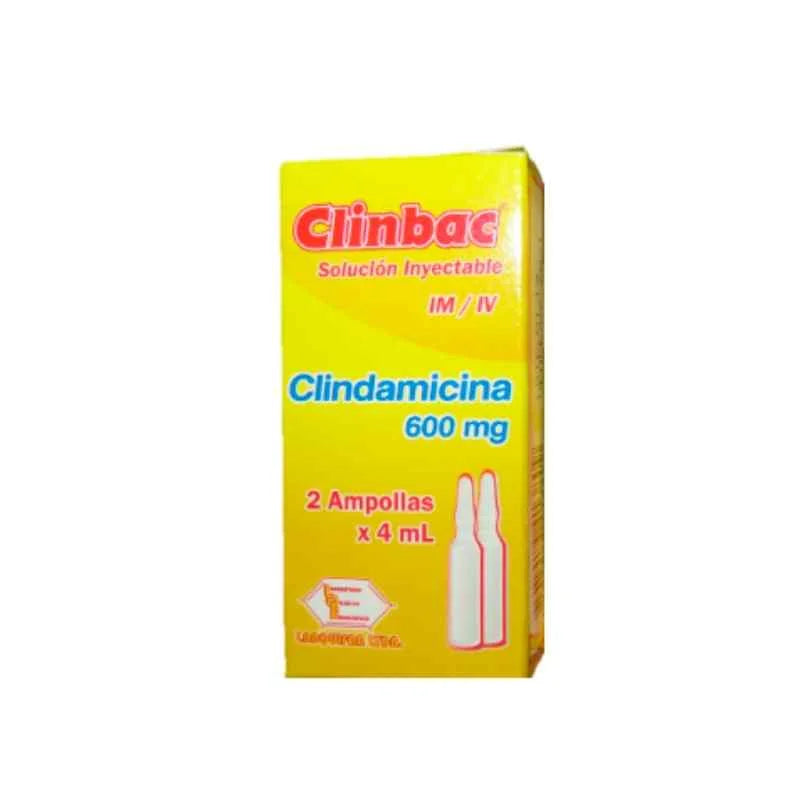 Clinbac Inyectable 600 Miligramos Por 4 Mililitros