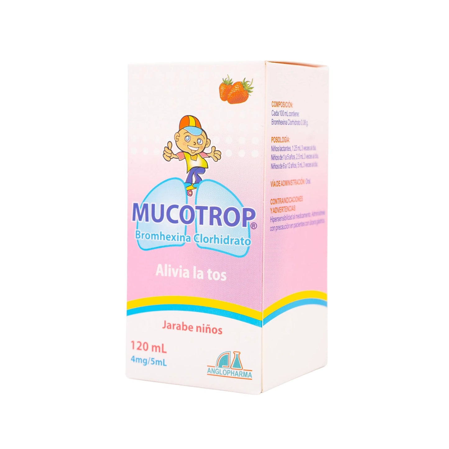 Mucotrop Bromhexina Niños 120 Mililitros