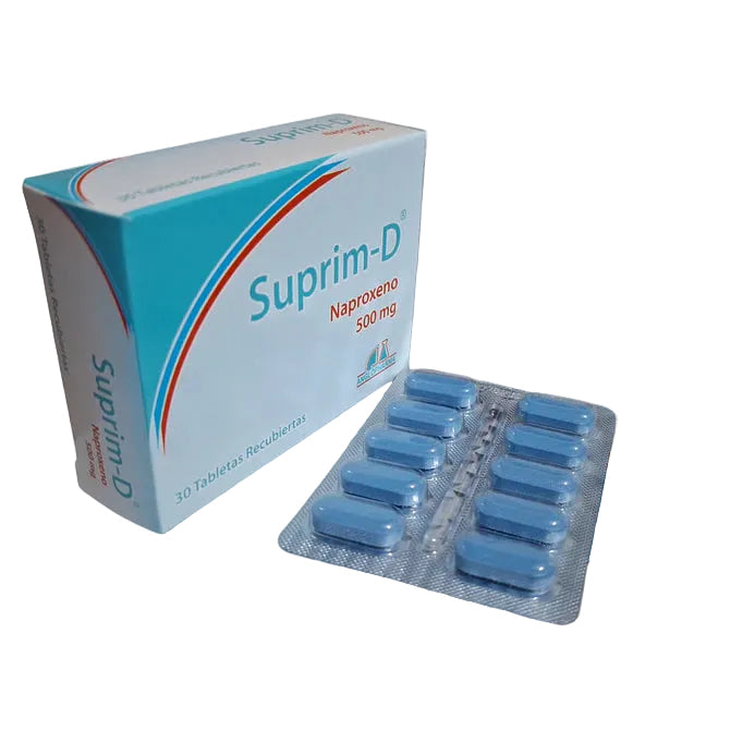 Suprim-D Naproxeno 500 Miligramos Por 30 Tabletas