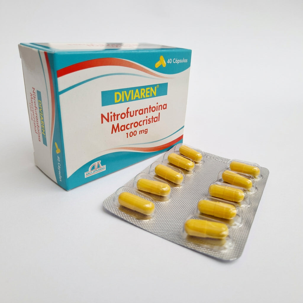 Diviaren Nitrofurantoína 100 Miligramos Por 40 Cápsulas