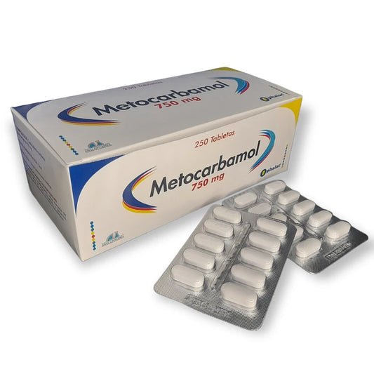Metocarbamol 750 MG 250 Tabletas