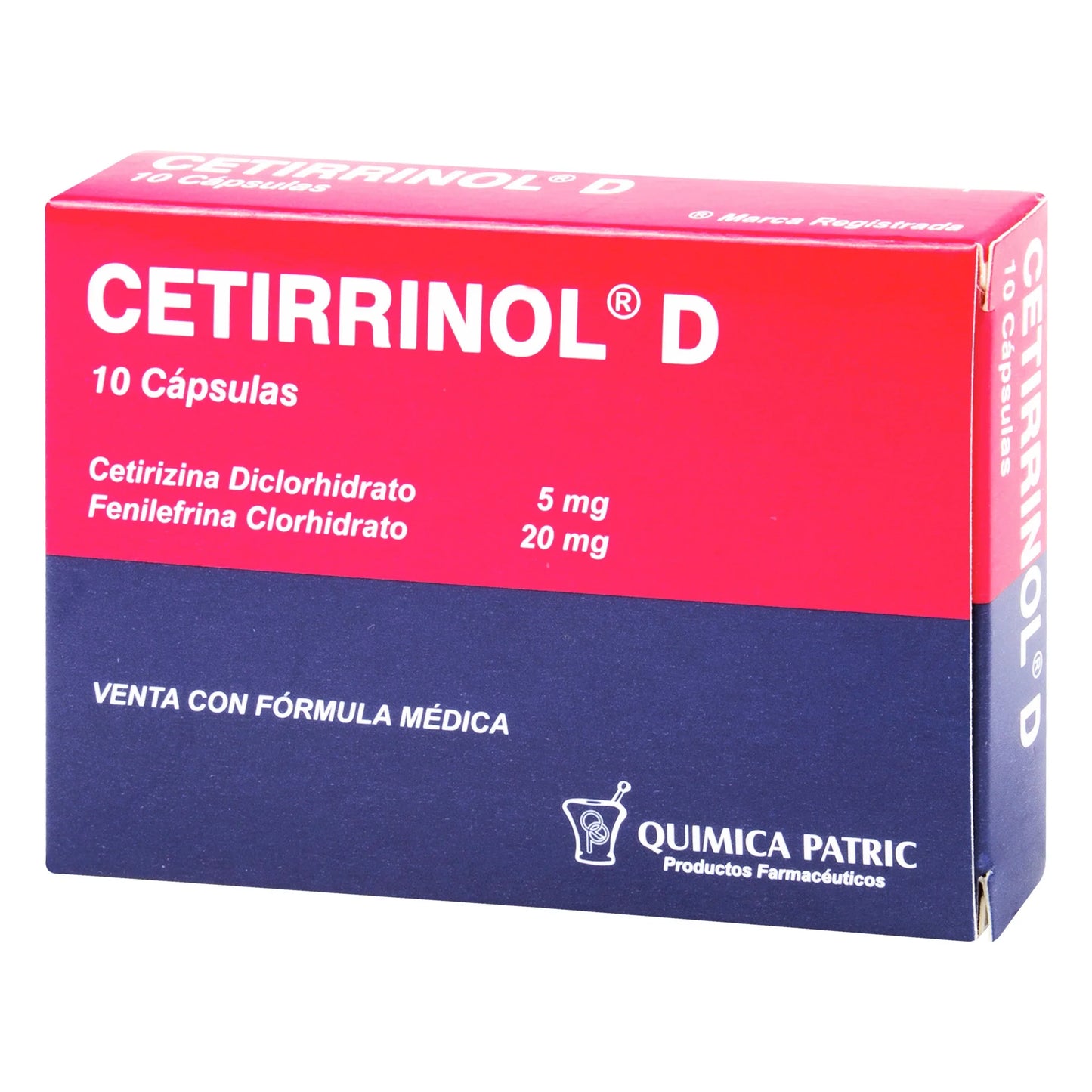 Cetirrinol D 10 Cápsulas