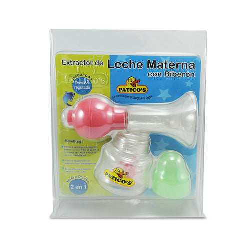 Extractor Leche 2 En 1 C.biberon Paticos