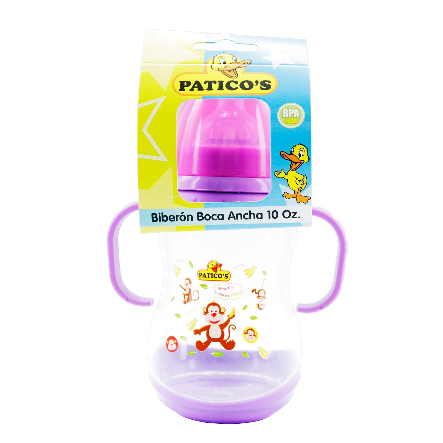 Biberón Patico Boca Ancha 10 Oz