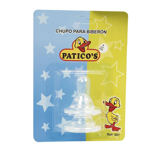 Chupo Patitos Corte Silicona 2 Unidades