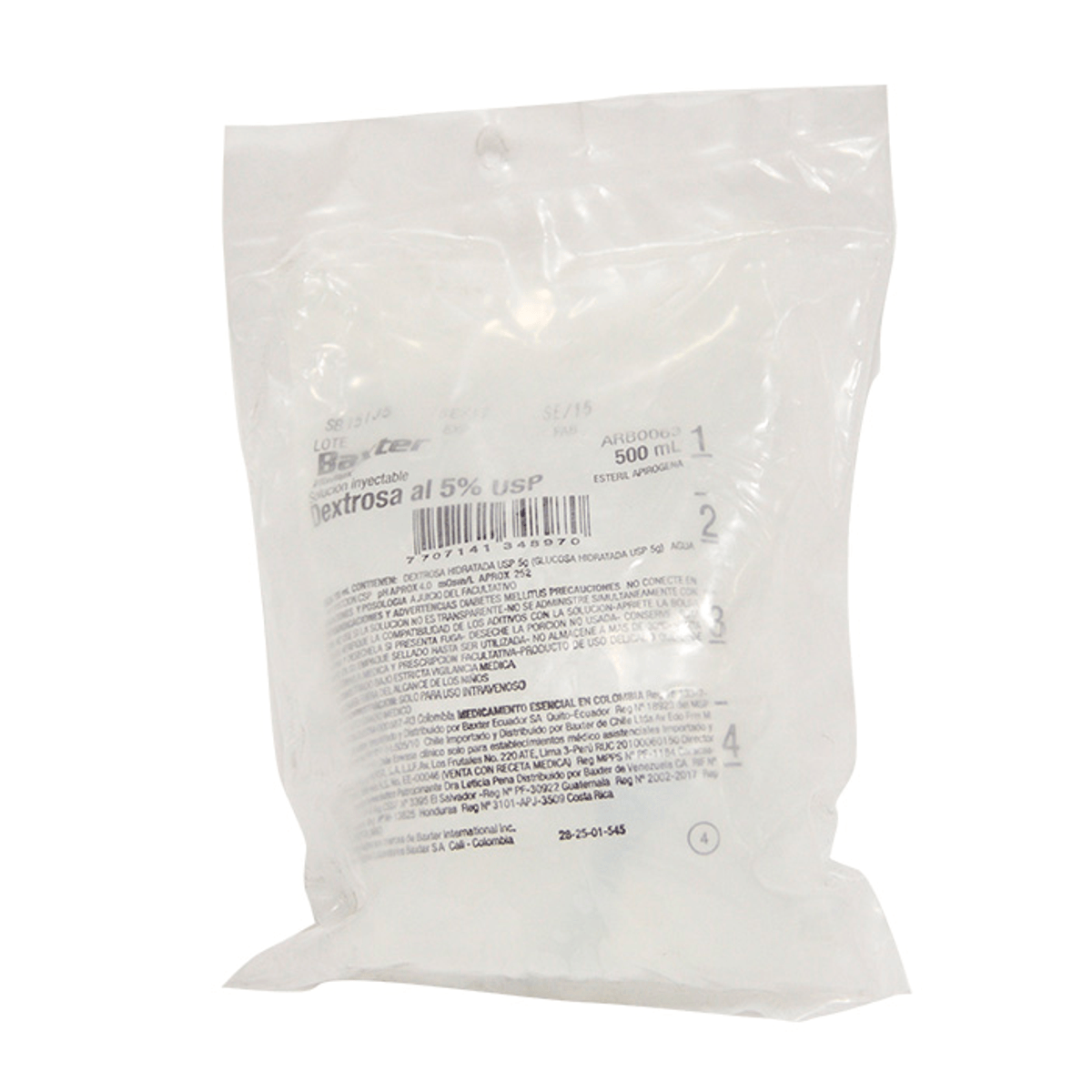 Dextrosa 5% Ad 500 ml Arb0063