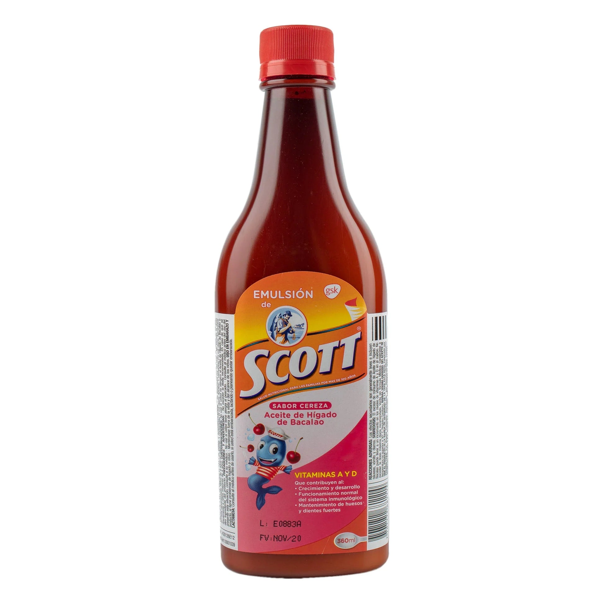 Emulsion SCOTT Cereza 360 ml