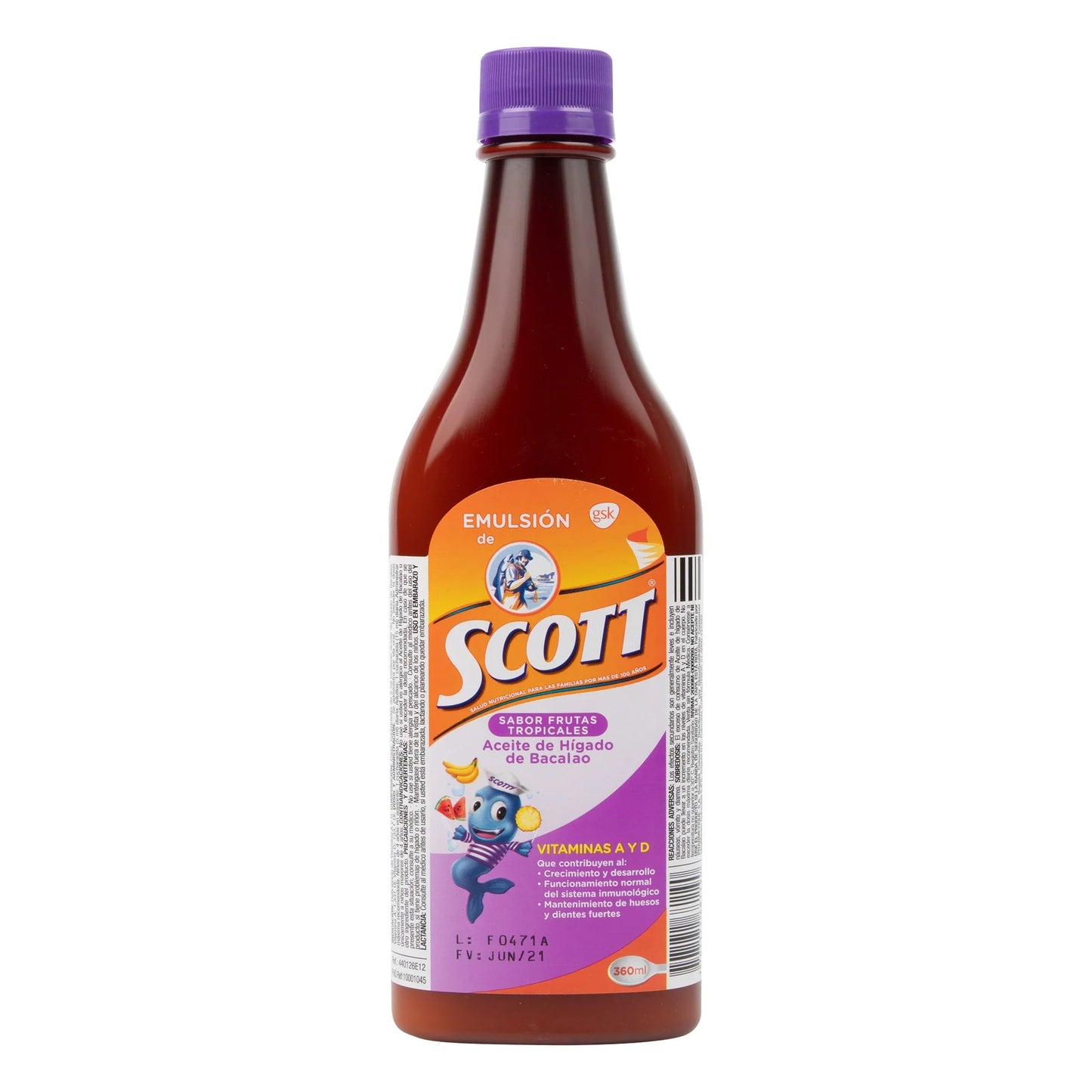 Emulsion SCOTT Tropical 360 ml