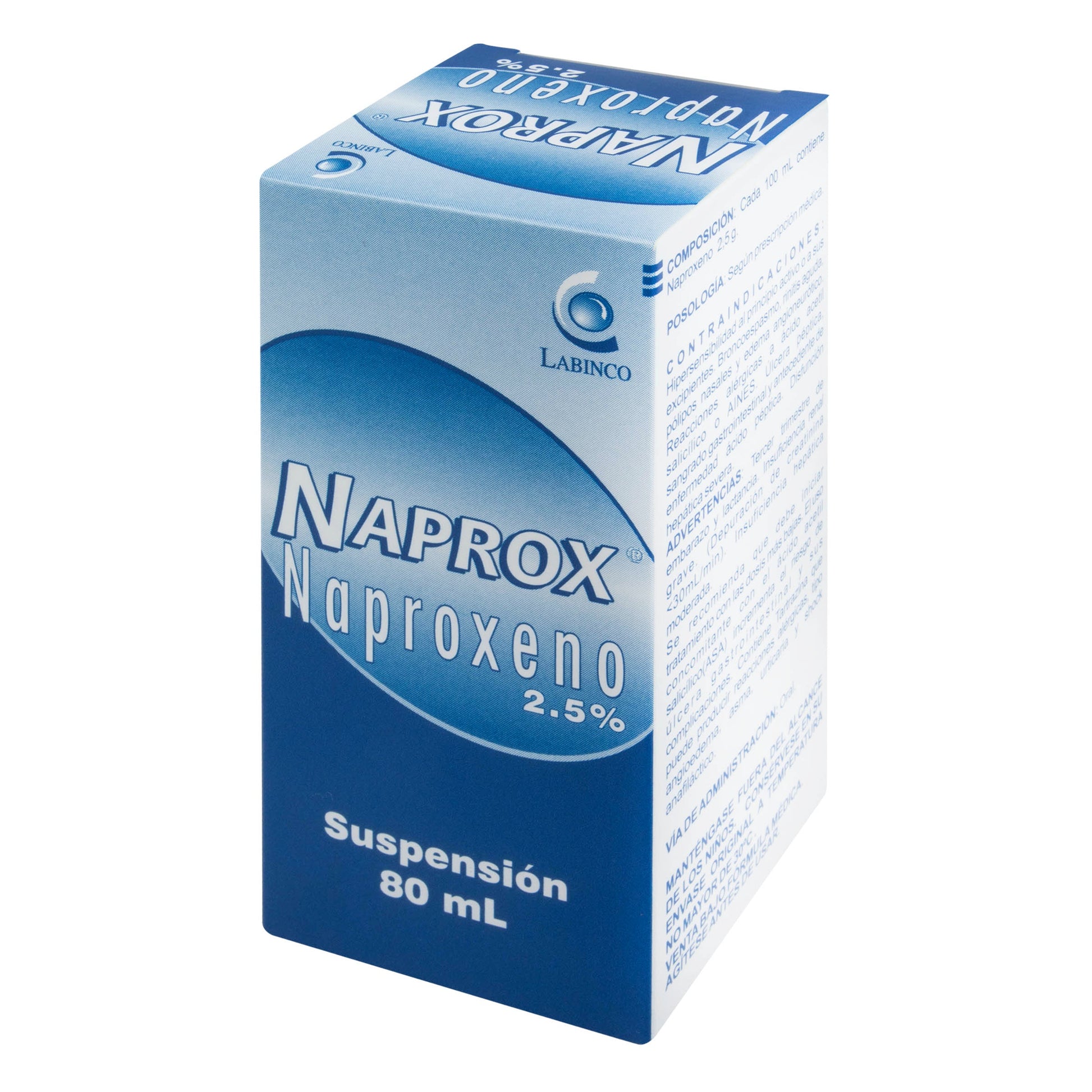 Naproxeno 2.5 Suspensión 80 ml