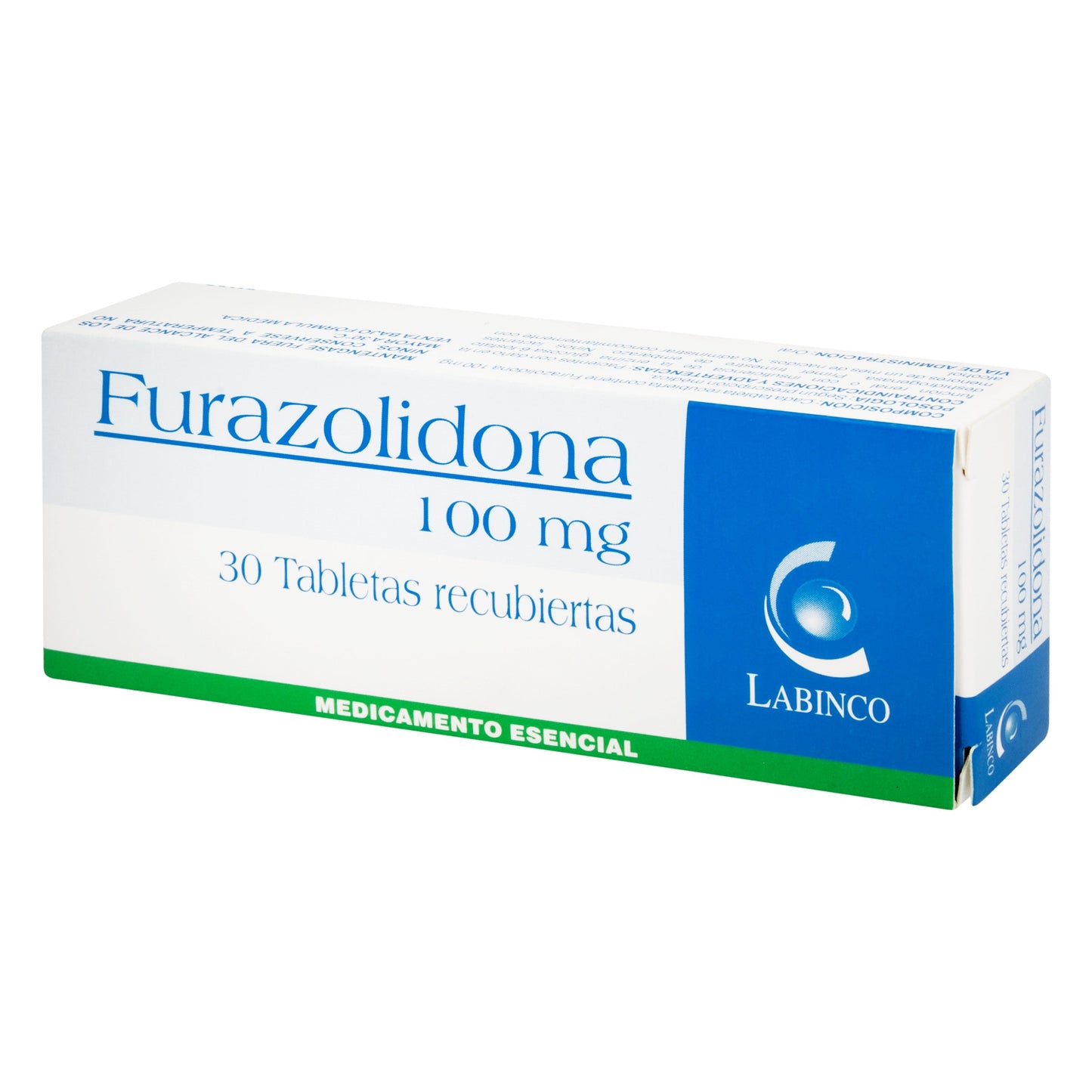 Furazolidona 100 mg 30 Tabletas Lb