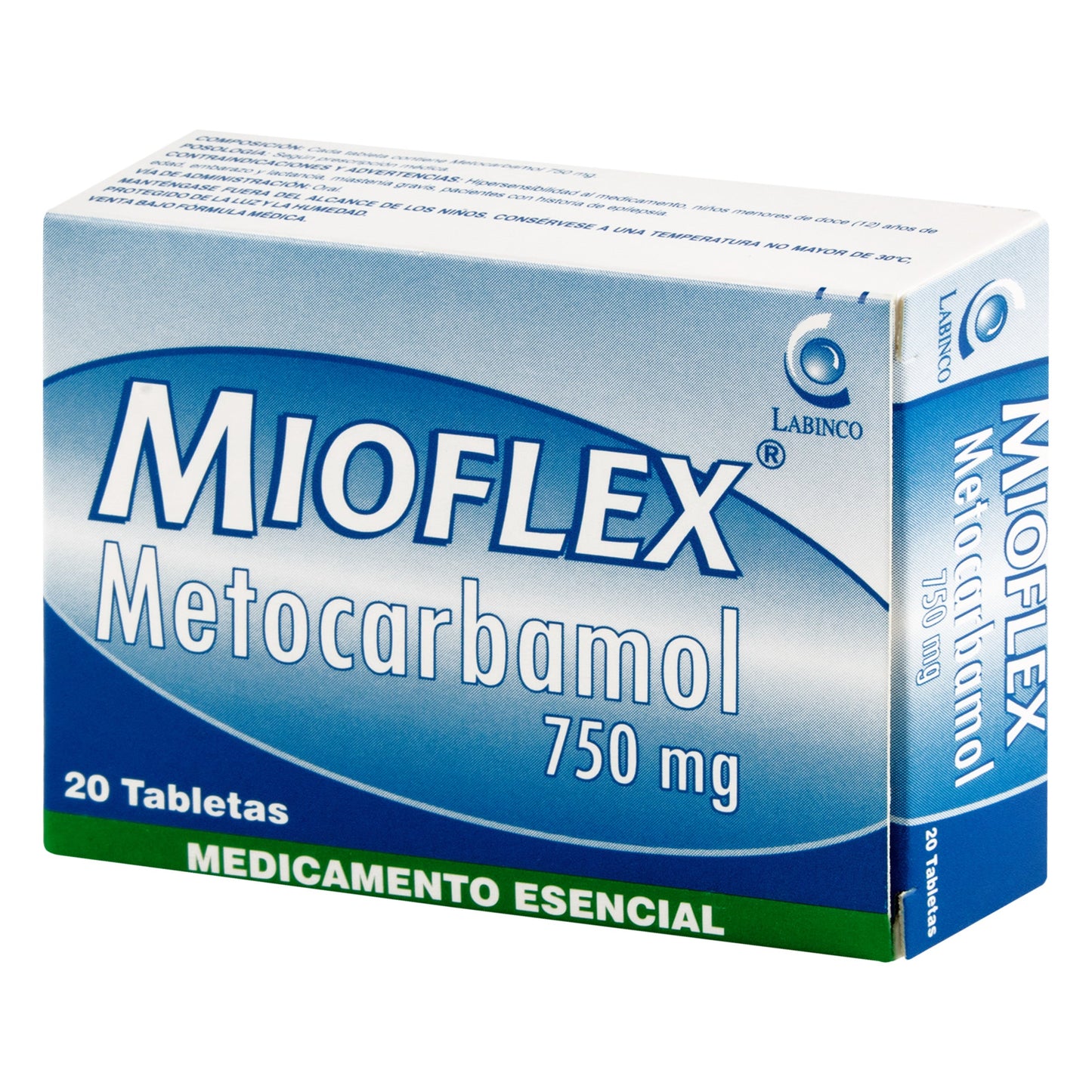 Mioflex 750 mg 20 Tabletas