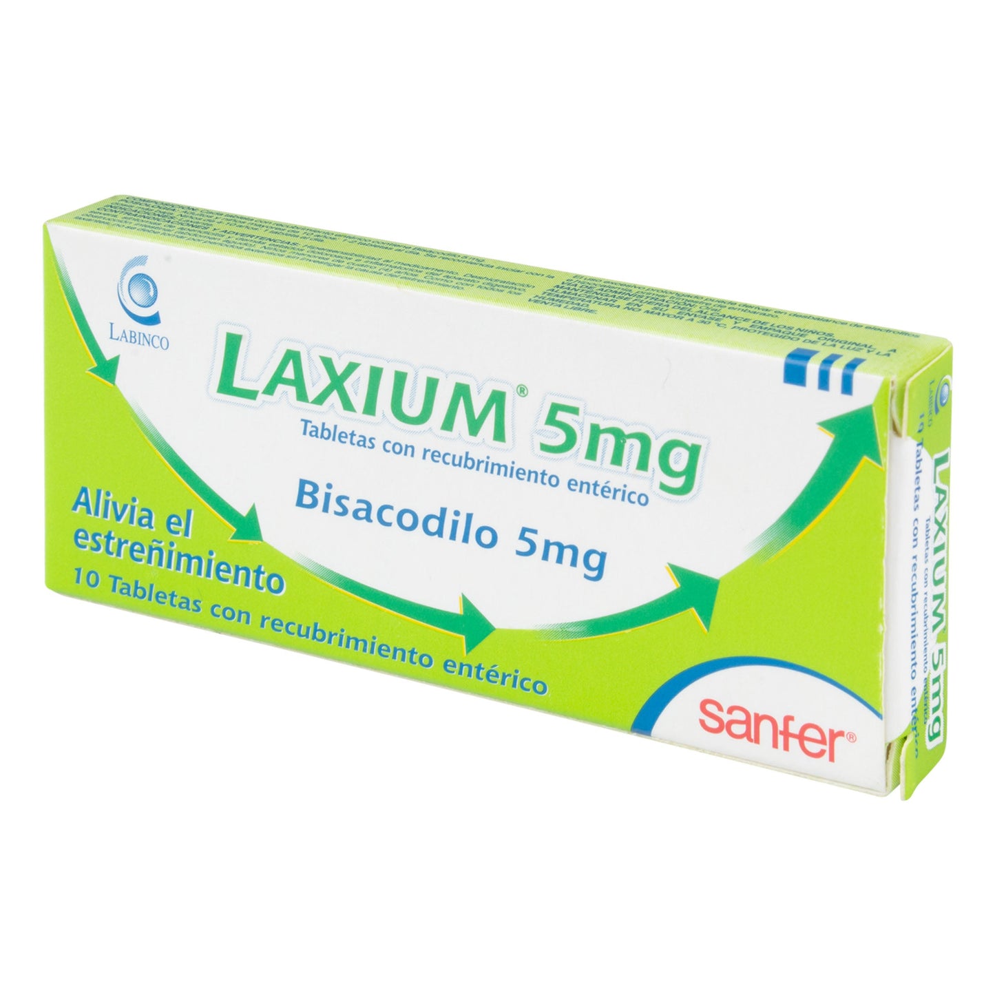 Laxium 5 mg 10 Tabletas