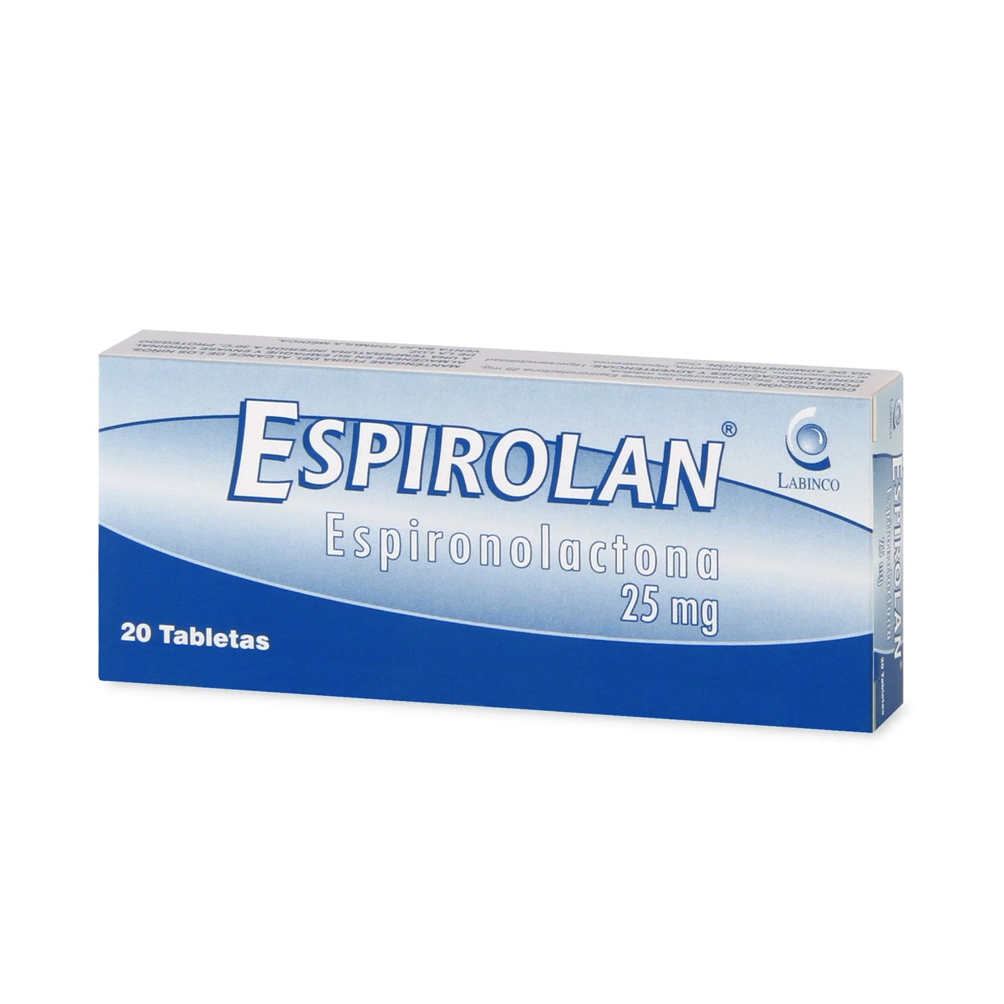Espirolan 25 mg 20 Tabletas