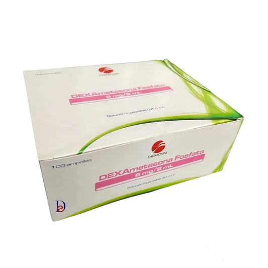 Dexametasona 8 MG Caja X 100 Ampollas