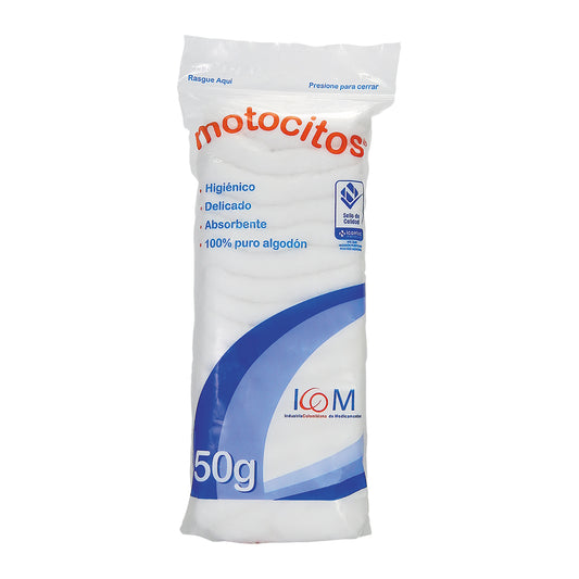 Algodón Motocitos 50 Gramos Pague 5 Lleve 7 Icom