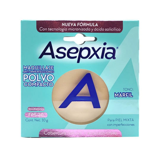 Polvo Compacto Asepxia Claro 10 Gramos