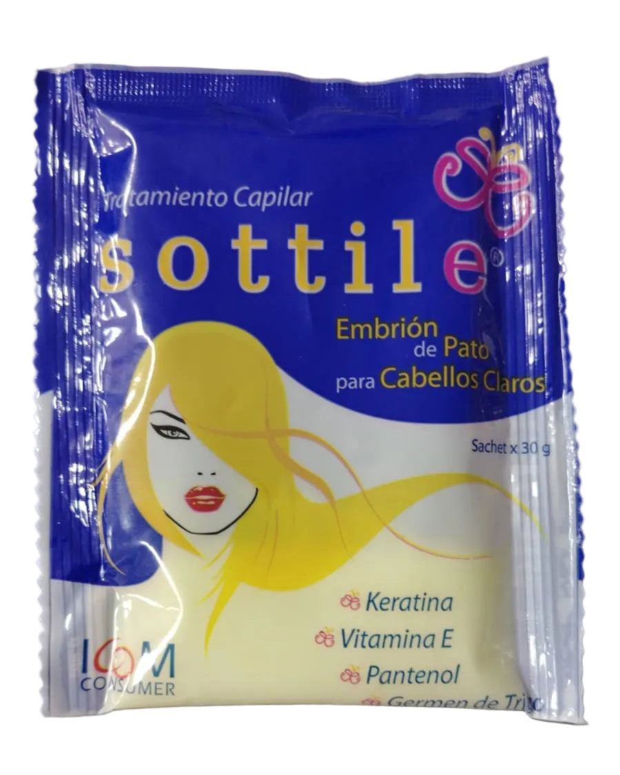 Tratamiento Sottile Cabello De Pato Cabellos Claros 12 Unidades