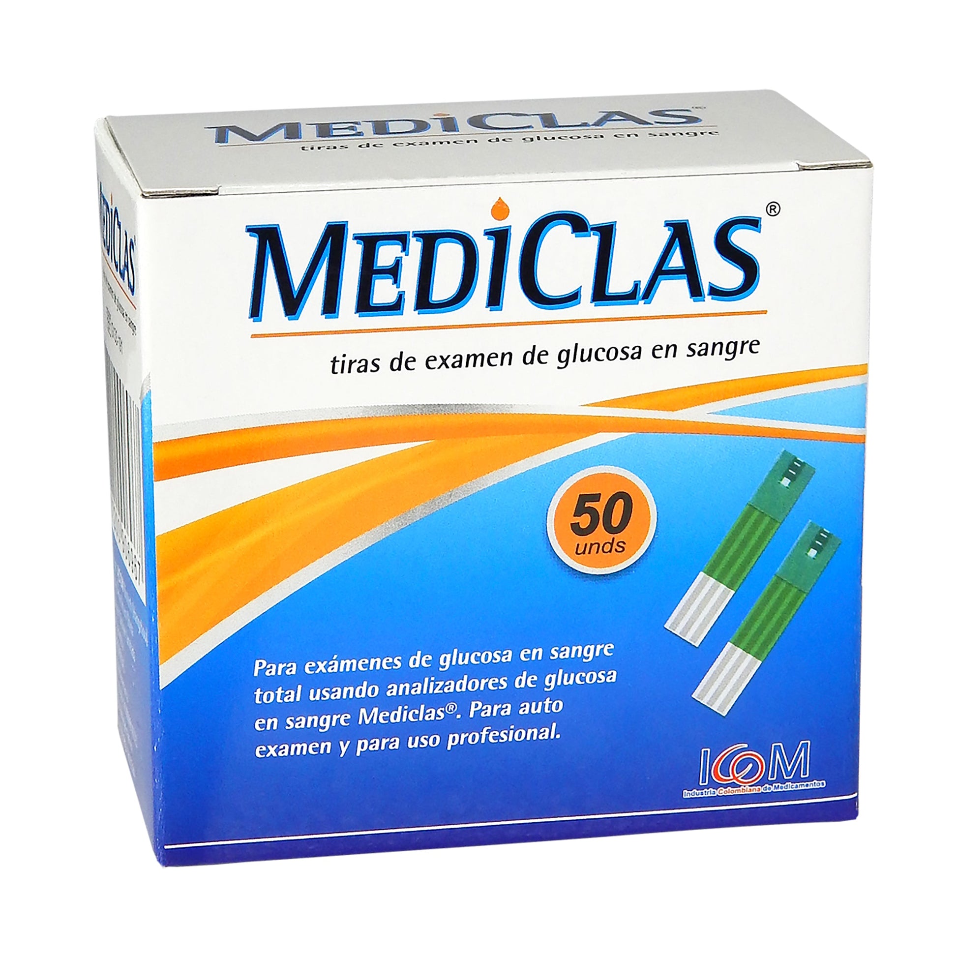 Tiras Reactivas gLUC.MEDICLAS 50ud Ic(rf