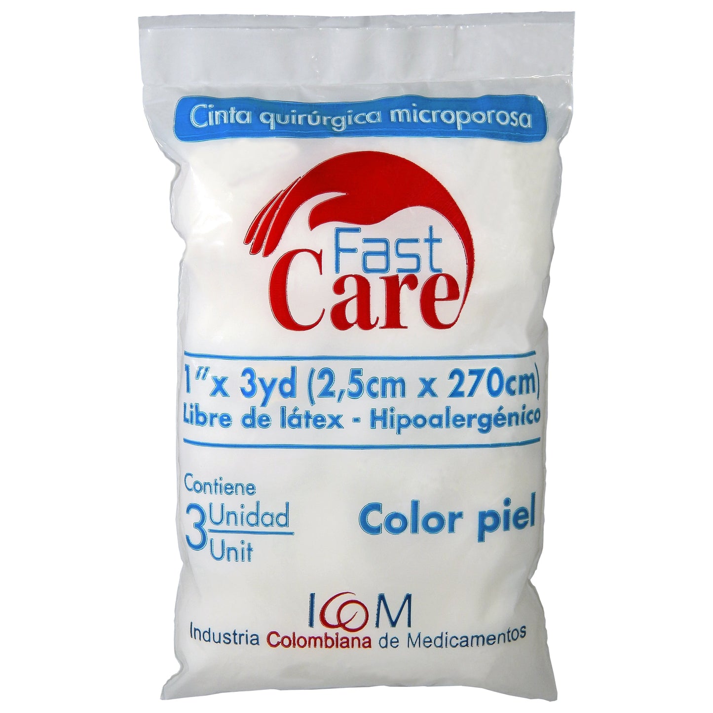 Micropore C.piel Fast Care 1x3 3uds Icom