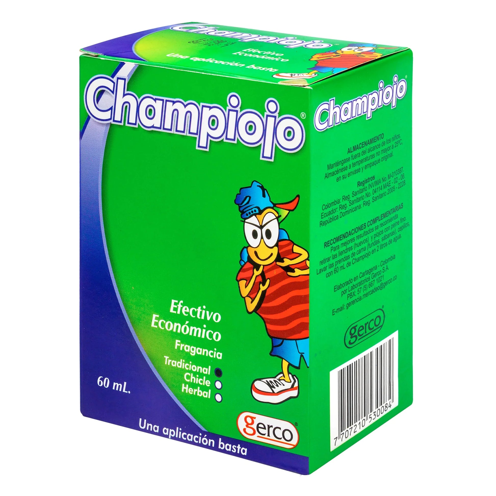 Shampoochampiojo 60 ml Tradicional+peine